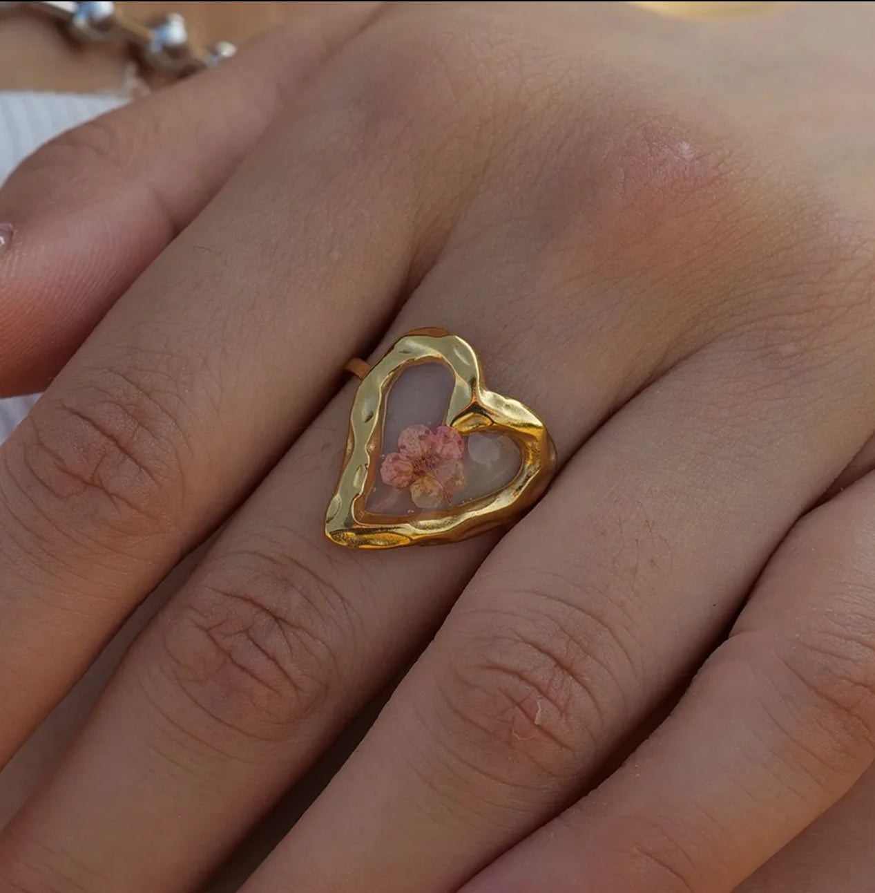 Clear Heart Ring