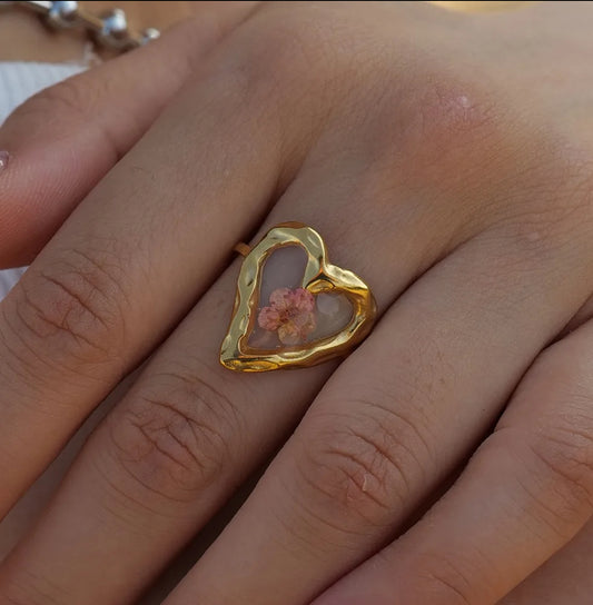 Clear Heart Ring