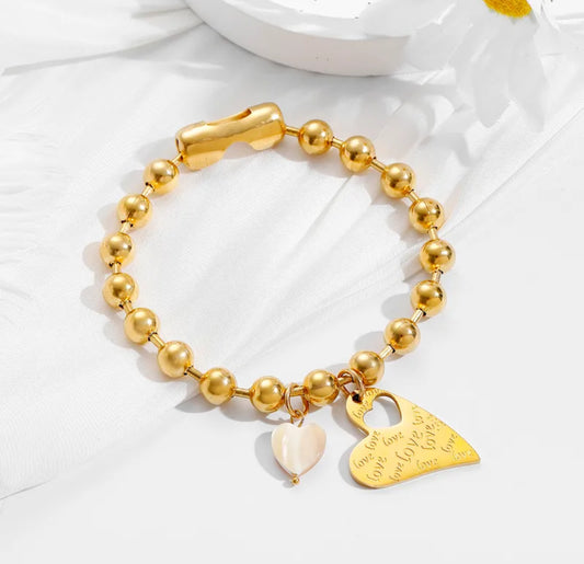 Chunky Heart Bracelet
